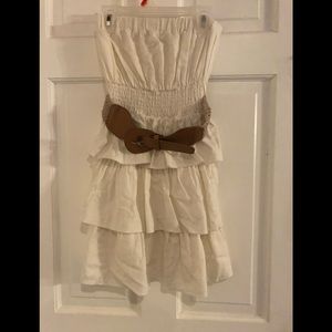 White strapless dress youth